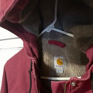 Carhartt Women's Utility Jacket in Burgundy